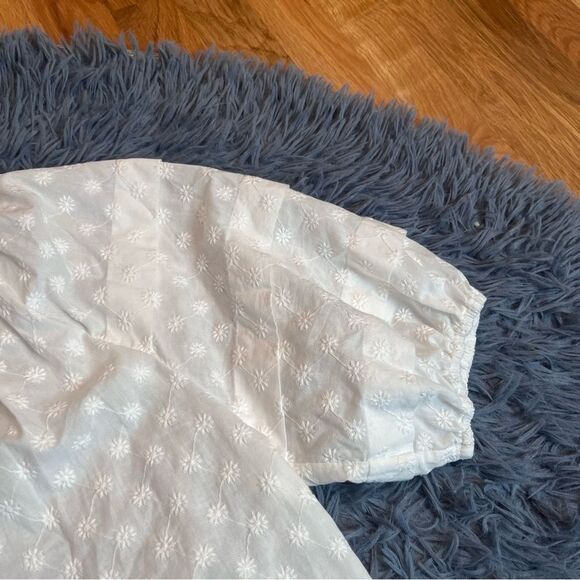 RAILS Paris Embroidered Blouse in White Size S - Picture 5 of 8